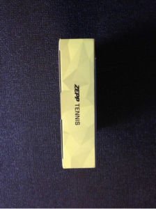 Zepp tennis sensor box from the side - review
