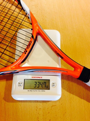 Sony tennis sensor weight of the racquet - review