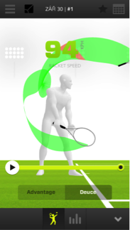 Zepp tennis application serve mode - review