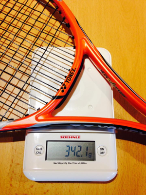 Sony tennis sensor weight with the sensor - review