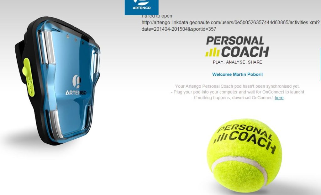 Artengo tennis sensor error - review